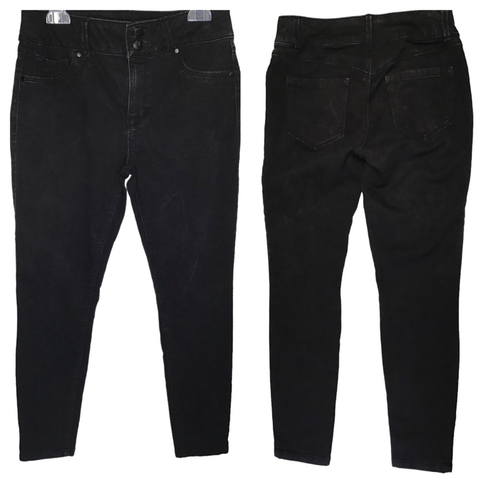 d.Jeans - High Waisted “Toothpick” Skinny Jeans Double Button Closure Size 6